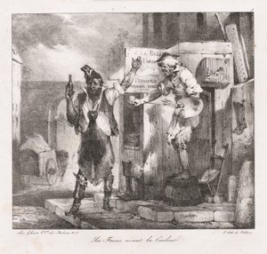 Esquisses lithographiques par Charlet : La forme avant la couleur