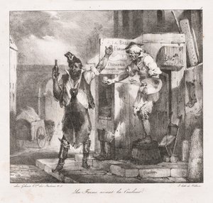Esquisses lithographiques par Charlet : La forme avant la couleur, 1823