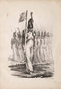 Costumes militaires : Carabiniers Sergent, Guide Général, 1817-1818 - Nicolas Toussaint Charlet