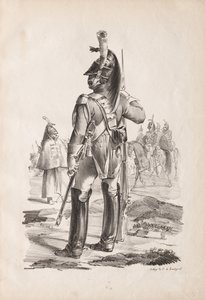 Costumes militaires : Grenadier de la garde royale, 1814-18 - Nicolas Toussaint Charlet