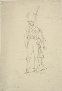 Hussard debout - Nicolas Toussaint Charlet