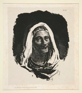 Tête de vieille femme - Nicolas Toussaint Charlet