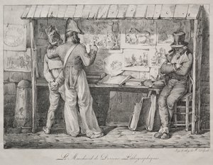 Le marchand de lithographies - Nicolas Toussaint Charlet