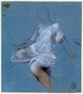 Étude de draperie sur le corps