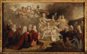 Allégorie des fiançailles de Louis XV avec l