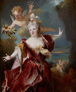 Portrait de Marie Anne de Châteauneuf, dite Mademoiselle Duclos, dans le rôle d