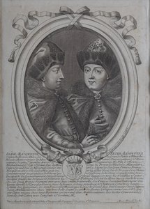 Les tsars Ivan Alexeyevich et Pierre Alexeyevich de Russie - Nicolas de Larmessin