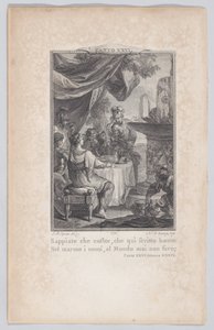 Chant 26, strophe 39, de Orlando Furioso, 1774 - Nicolas de Launay