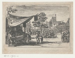 Scène de marché
