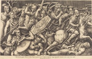 Soldats Romains Combattant les Daces - Nicolaus Beatrizet
