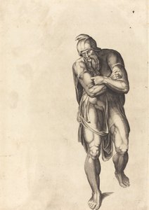 Homme marchant - Nicolaus Beatrizet after Michelangelo
