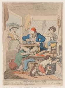 Misères de la vie humaine : En pleine étude et perdu dans la pensée complexe..., octobre 1807 - Nicolaus Heideloff