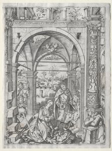 Adoration des bergers - Nicoletto da Modena