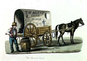 Le Chariot de Charbon, vers 1840-44 - Nicolino Calyo