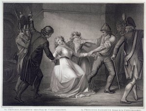 Révolution française : la sœur du roi Louis XVI, Élisabeth de France (1764-1794), a été libérée de la prison de la Conciergerie le 10/05/1794 - Nicolo Schiavonetti
