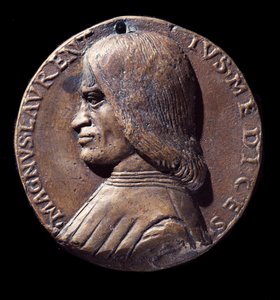 Médaille portrait de Lorenzo de Medici, dit le Magnifique - Nicolo Spinelli