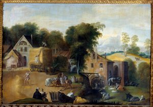 Le vannage du grain - Nicolo dell Abate