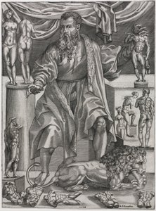 Portrait de Baccio Bandinelli avec un lion