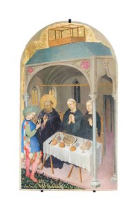 Saint Benoît boit du vin empoisonné - Nicolò di Pietro