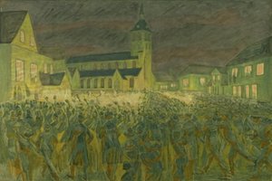Procession aux flambeaux 1867 pour H.C. Andersen à Odense