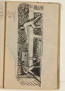 Composition de figures - esquisse pour un relief sur divers métiers? - Niels Larsen Stevns