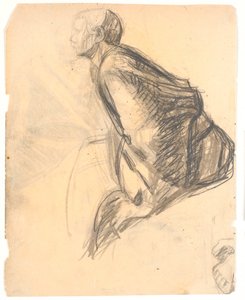 Étude de figure pour "Marie oint les pieds du Christ", 1907. Apôtre n° 3 à droite dans l