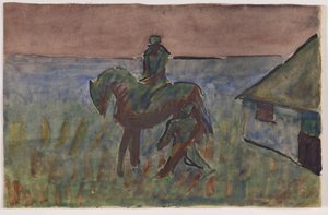 Krushoved près de la maison de Bettefanden. Motif de la nouvelle de Blicher Bettefanden et Herremanden - Niels Larsen Stevns