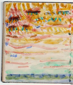 Étude de paysage. Indications de couleur