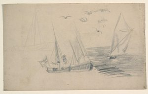 Esquisses de bateaux de pêche