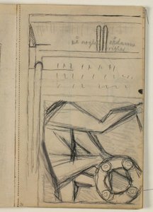 Esquisse pour la tombe de Poul S. Christiansen, note