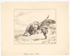 Les montagnards se battent - Niels Skovgaard
