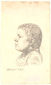 Portrait de garçon de profil vers la gauche - Niels Skovgaard