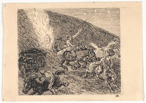 Travail préparatoire pour les pignons à Brunde - Niels Skovgaard