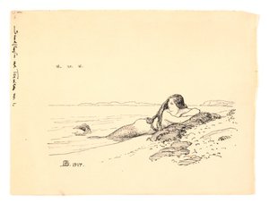 Illustration pour "Sandflugten ved Tisvilde" - Niels Skovgaard