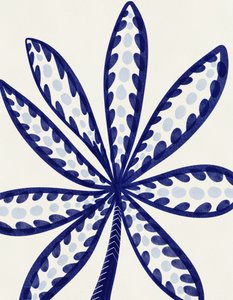 Feuille tropicale bleue - Nikita Jariwala