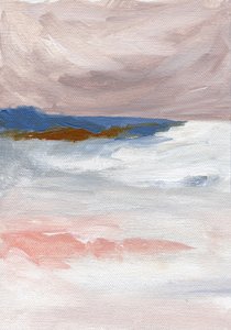 Paysage marin « Blush Horizon » - Nikita Jariwala
