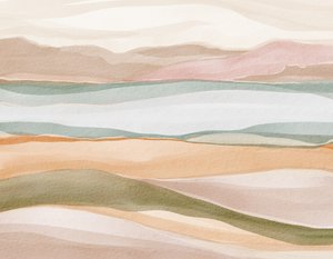 Paysage aquarelle serein - Nikita Jariwala