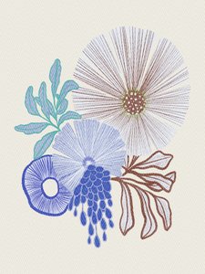 Motifs botaniques brodés bio - Nikita Jariwala