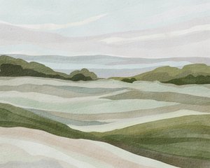 Paysage vallonné aux couleurs pastel - Nikita Jariwala