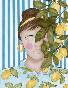 La femme au citron sereine - Nikita Jariwala