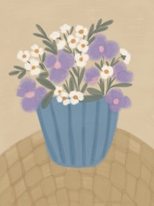 Fleurs violettes délicates - Nikita Jariwala
