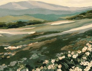 Paysage de la montagne aux fleurs sauvages - Nikita Jariwala