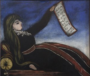Femme géorgienne sur un canapé
