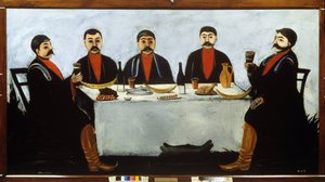 Le festin des cinq princes - Niko Pirosmani