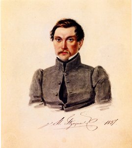 Portrait du décembriste Ivan Pouchkine 1798-1859, 1837 - Nikolai Alexandrovich Bestuzhev