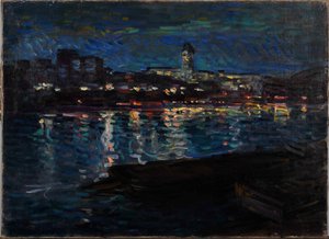 La Seine la nuit, vers 1905