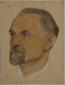 Portrait de Leonid Borisovich Krasin 1870-1926, 1921