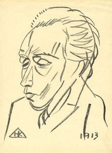Portrait du poète Velimir Khlebnikov 1885-1922, 1913