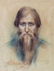 Portrait du mystique russe Grigori Iefimovitch Raspoutine