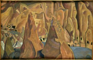 Carlsbad Caverns / Peinture de N.K. Roerich
